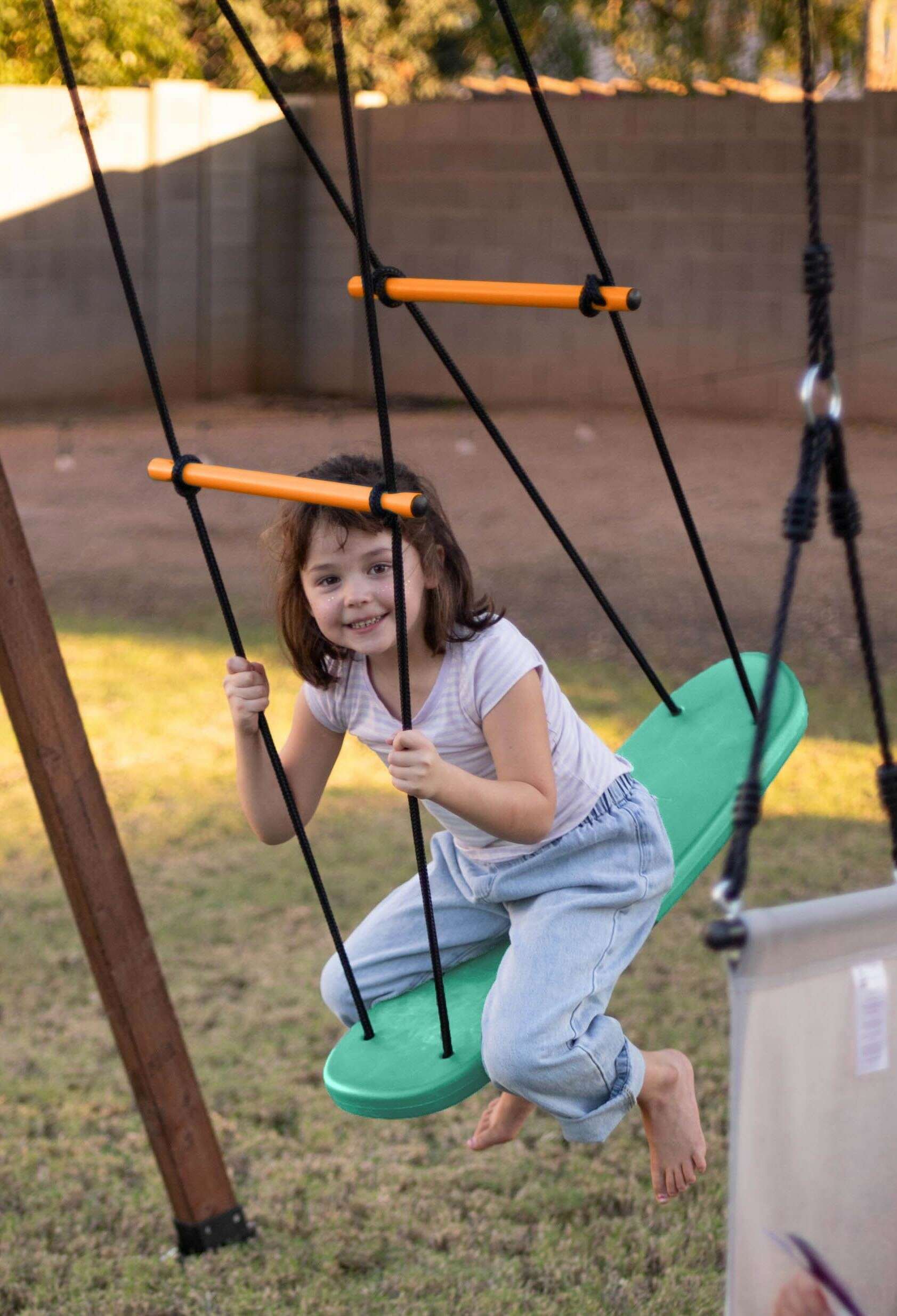 Green Skateboard Swing