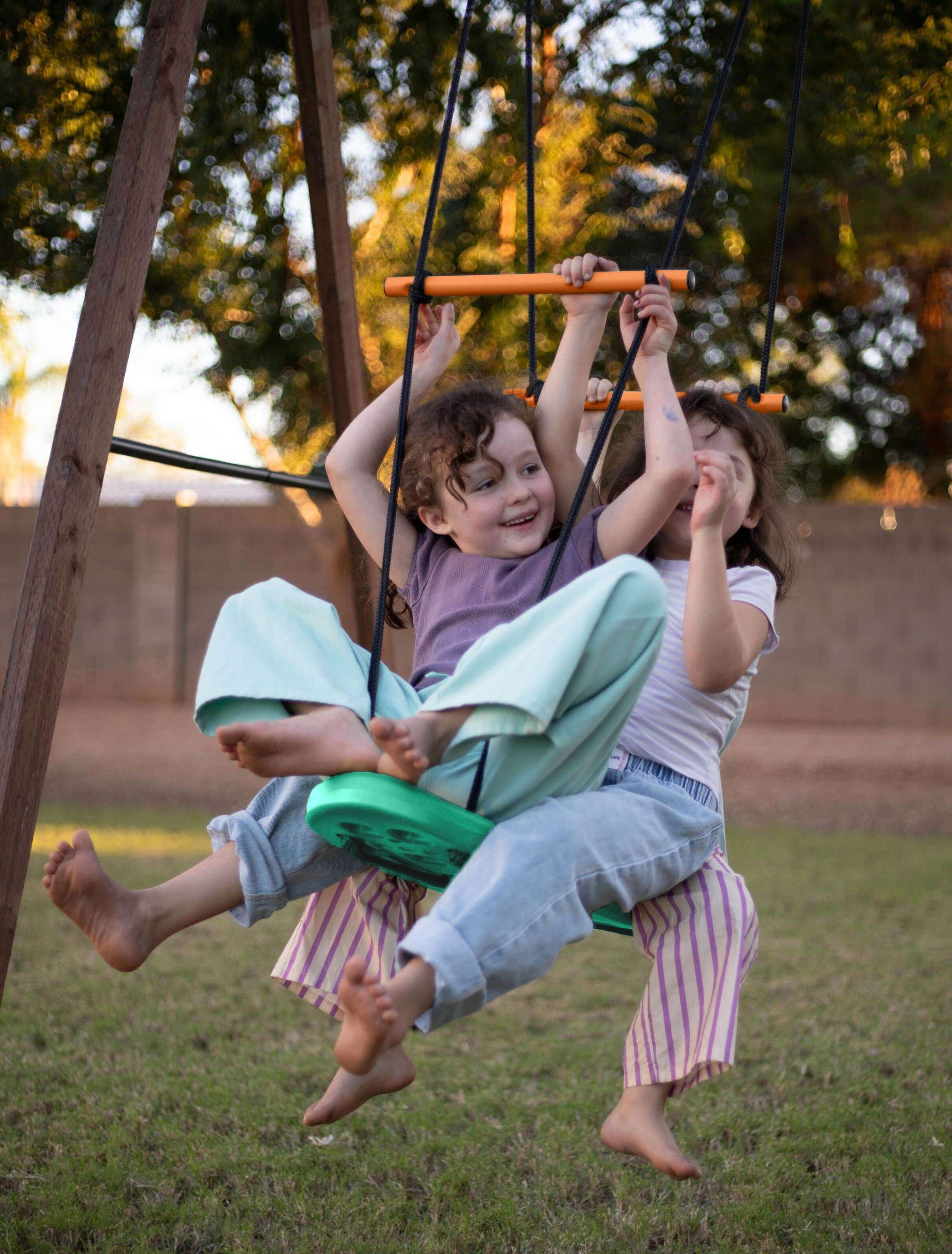 Green Skateboard Swing