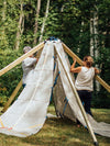 two adults building a Bijou mainstay