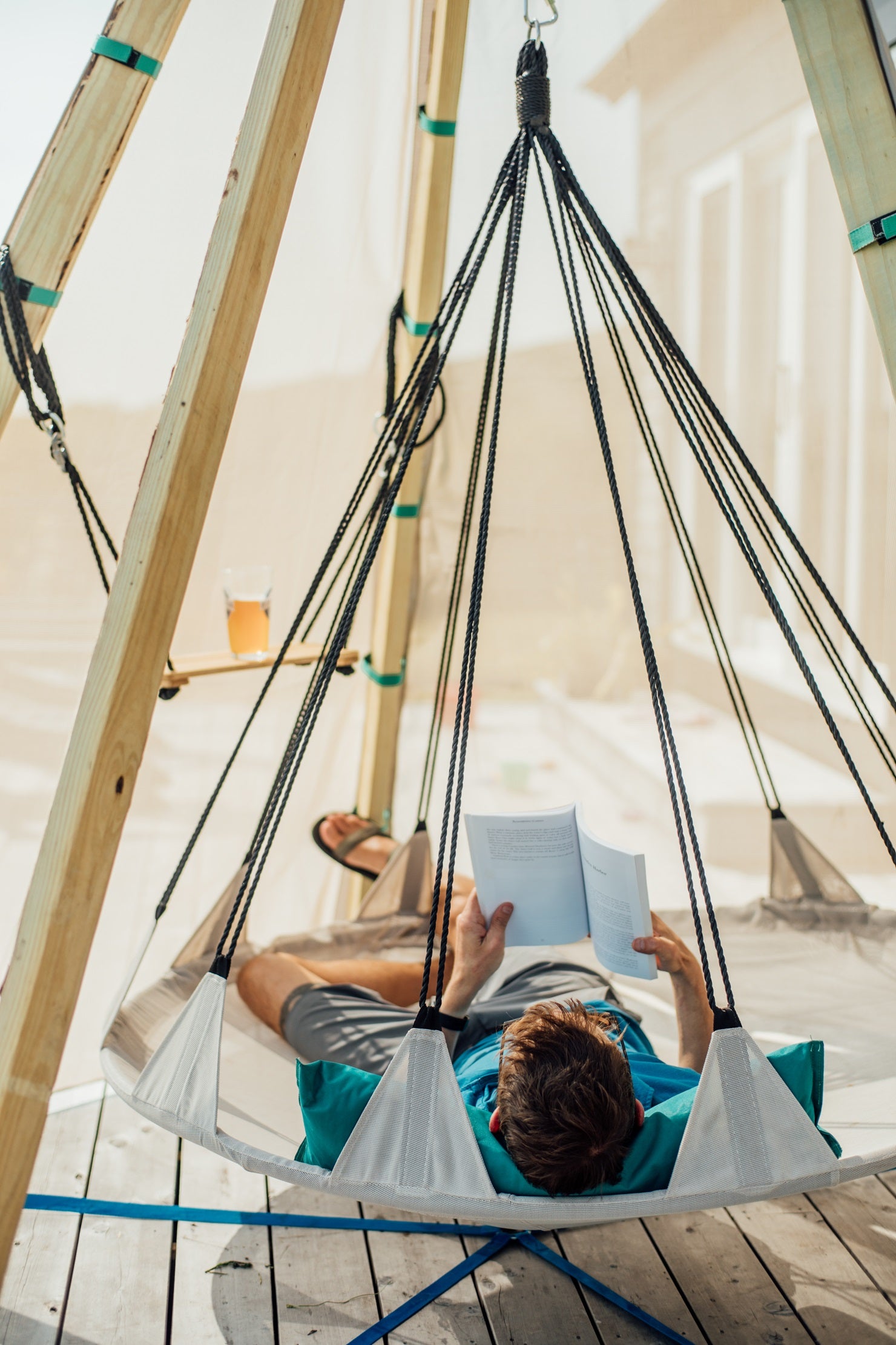 Outdoor Platform Swing Hammock Swing Bijou Hover – Bijou Build