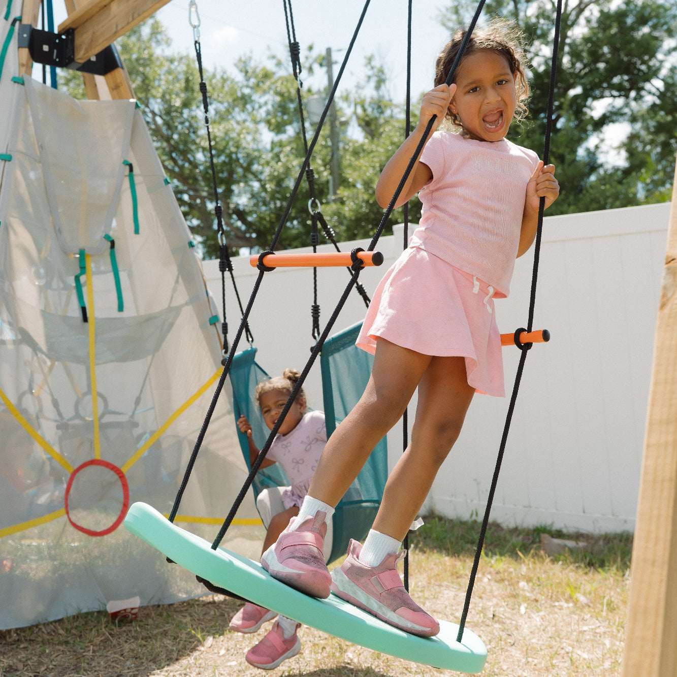 Green Skateboard Swing