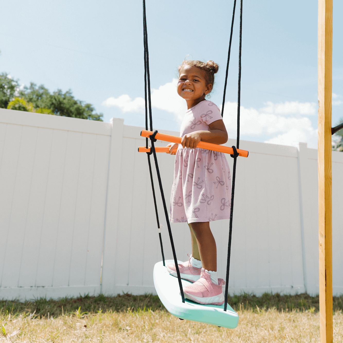 Green Skateboard Swing