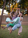 Green Skateboard Swing